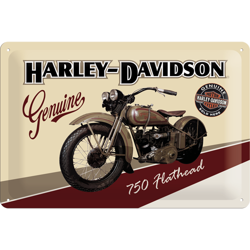 Harley Flathead - mellan skylt